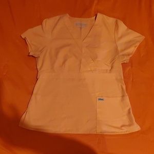 Grey's Anatomy  peach scrub top size L